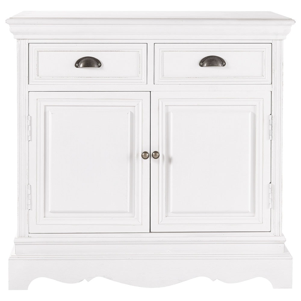 Credenza bianca in legno di paulonia L 86 cm Joséphine Maisons du Monde
