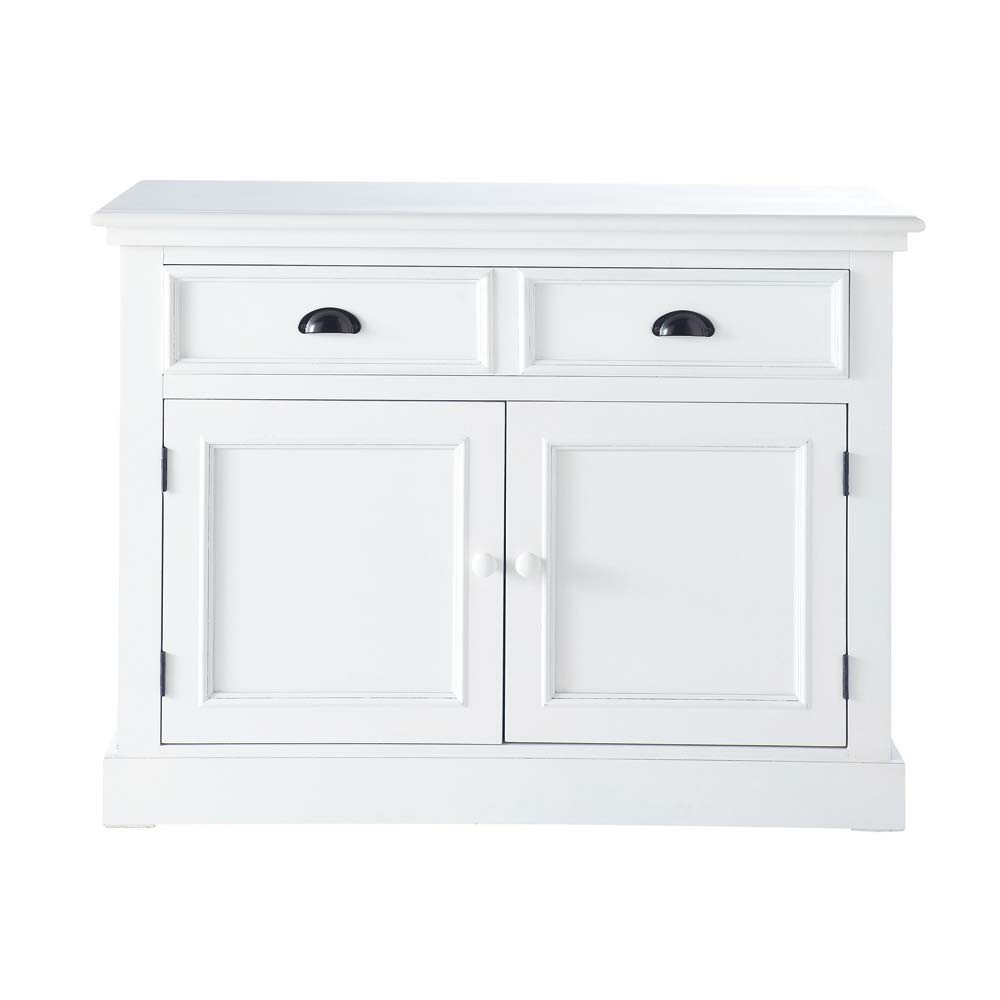 Credenza bianca in legno L 106 cm Newport Maisons du Monde
