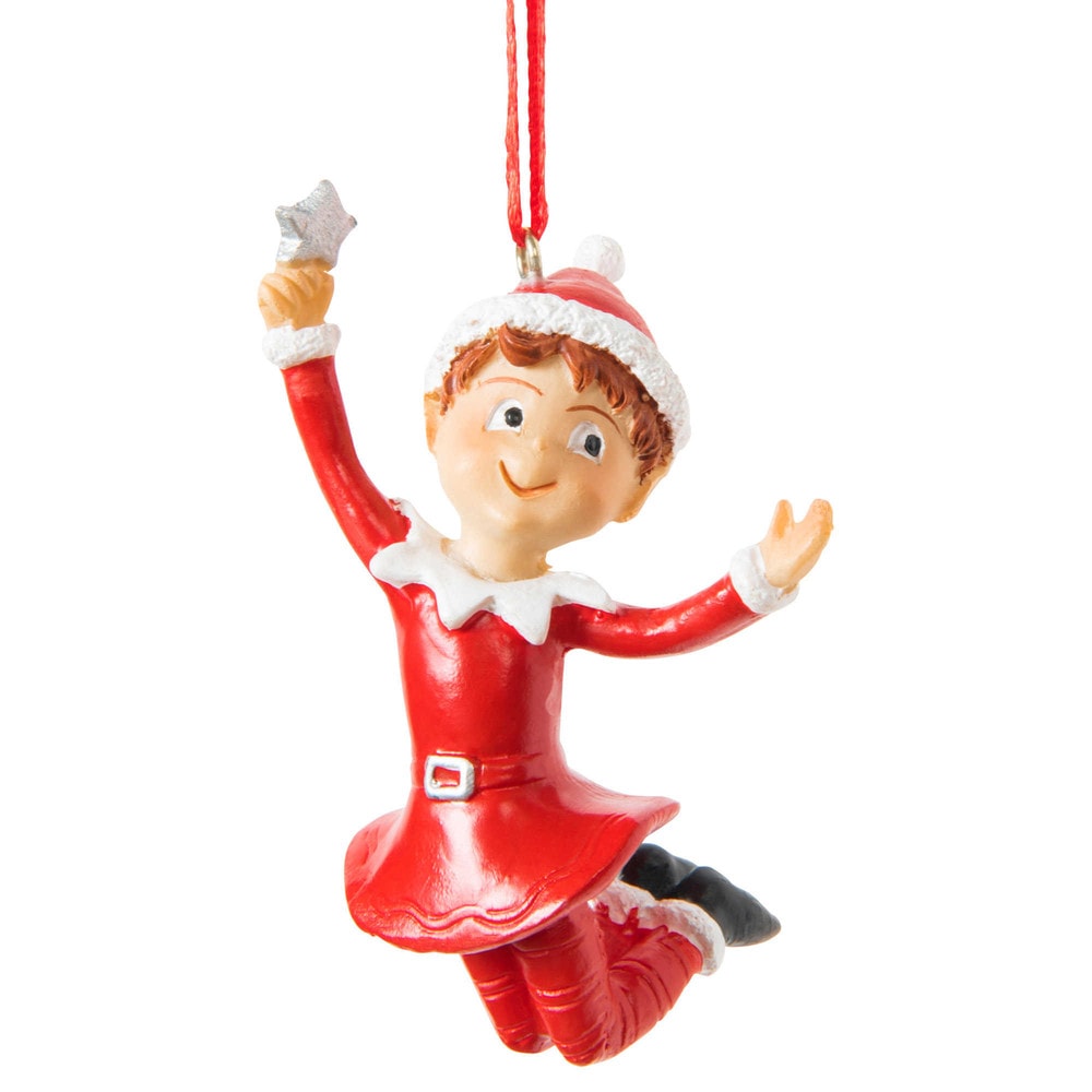 Déco de Noël lutin à suspendre H 9 cm Maisons du Monde