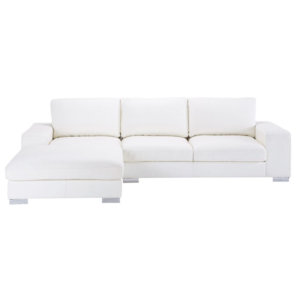 Ecksofa 5Sitzer aus Leder, weiß ROMANEw York New York # Ecksofa Leder Abverkauf Ecksofa 5Sitzer aus Leder, weiß ROMANEw York New York # Ecksofa Leder Abverkauf