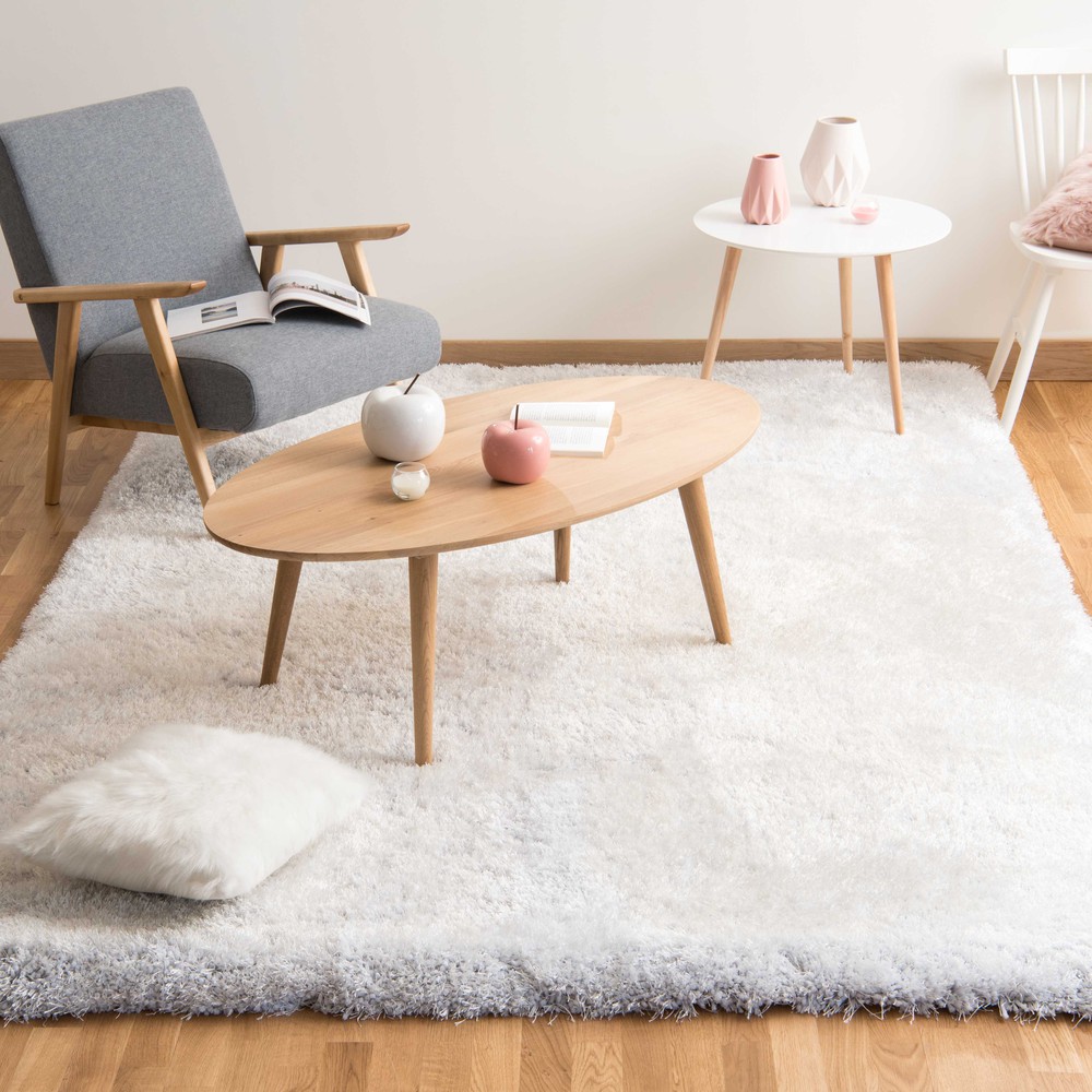 Ecru langharig tapijt 200 x 300 cm POLAIRE Maisons du Monde Ecru langharig tapijt 200 x 300 cm POLAIRE Maisons du Monde