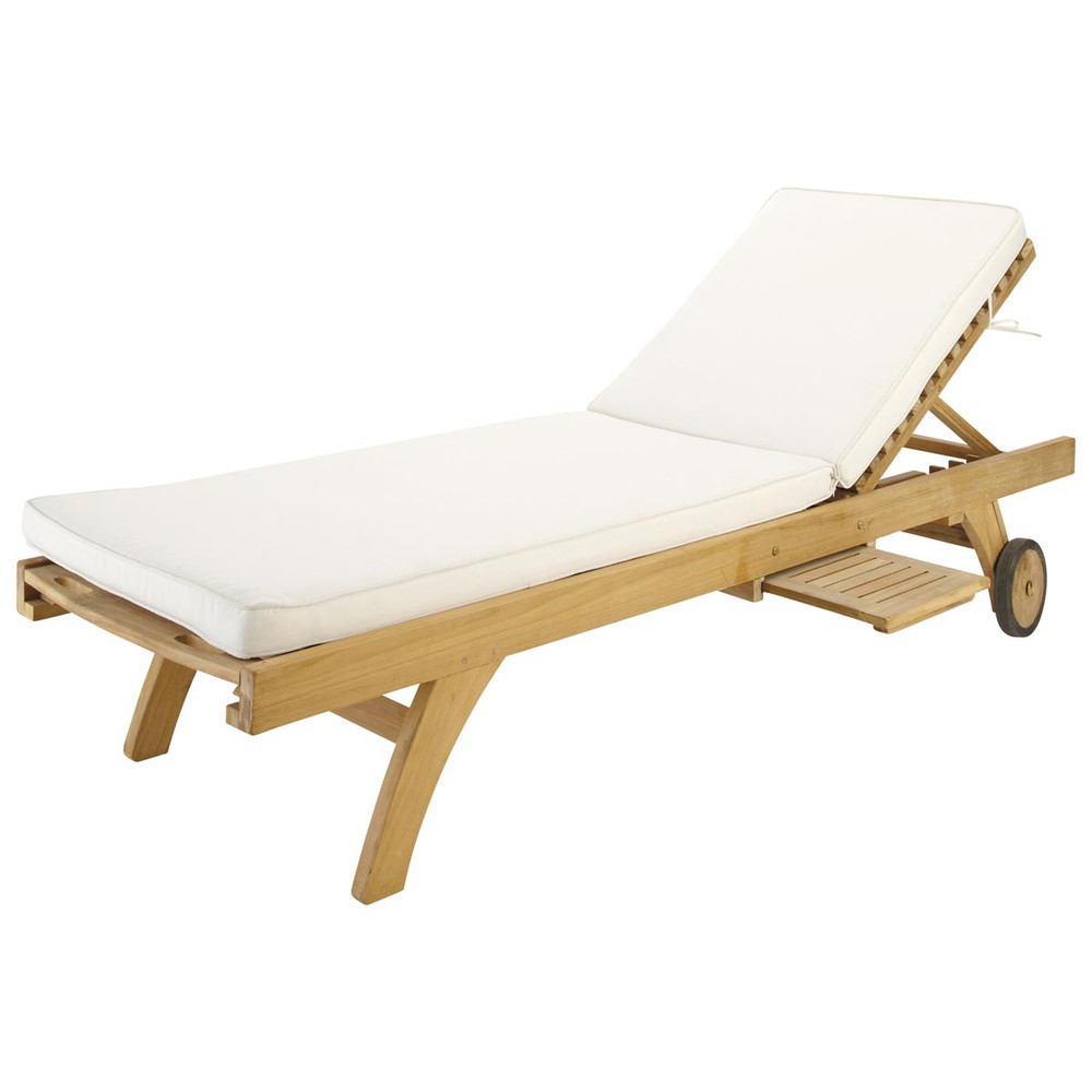 Ecru Sun Lounger Mattress Sunny Maisons du Monde