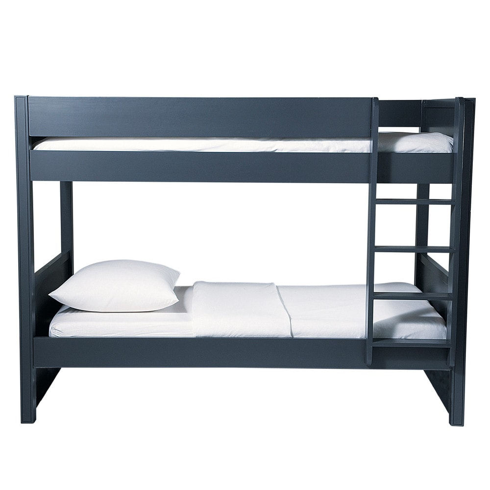 Etagenbett aus Holz, 90 x 190 cm, grau Newport | Maisons du Monde