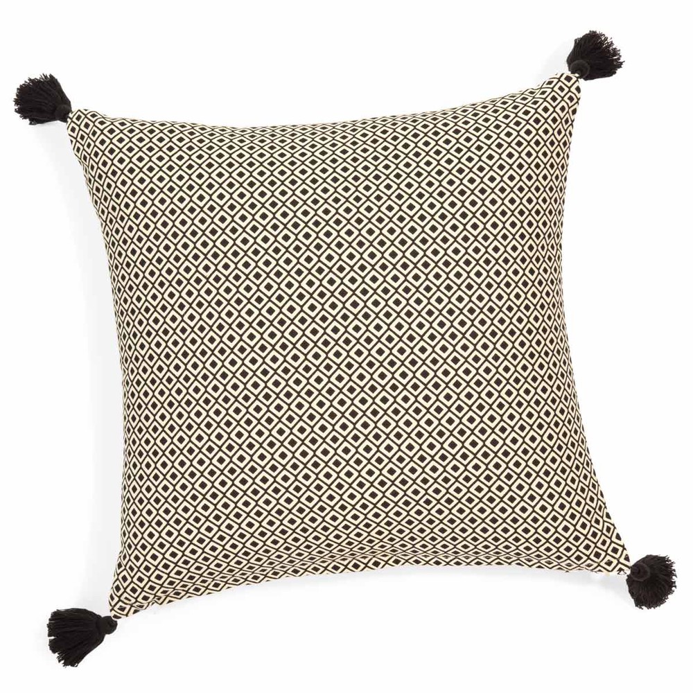 ETHNIC cotton cushion cover with tassels 40 x 40 cm Maisons du Monde