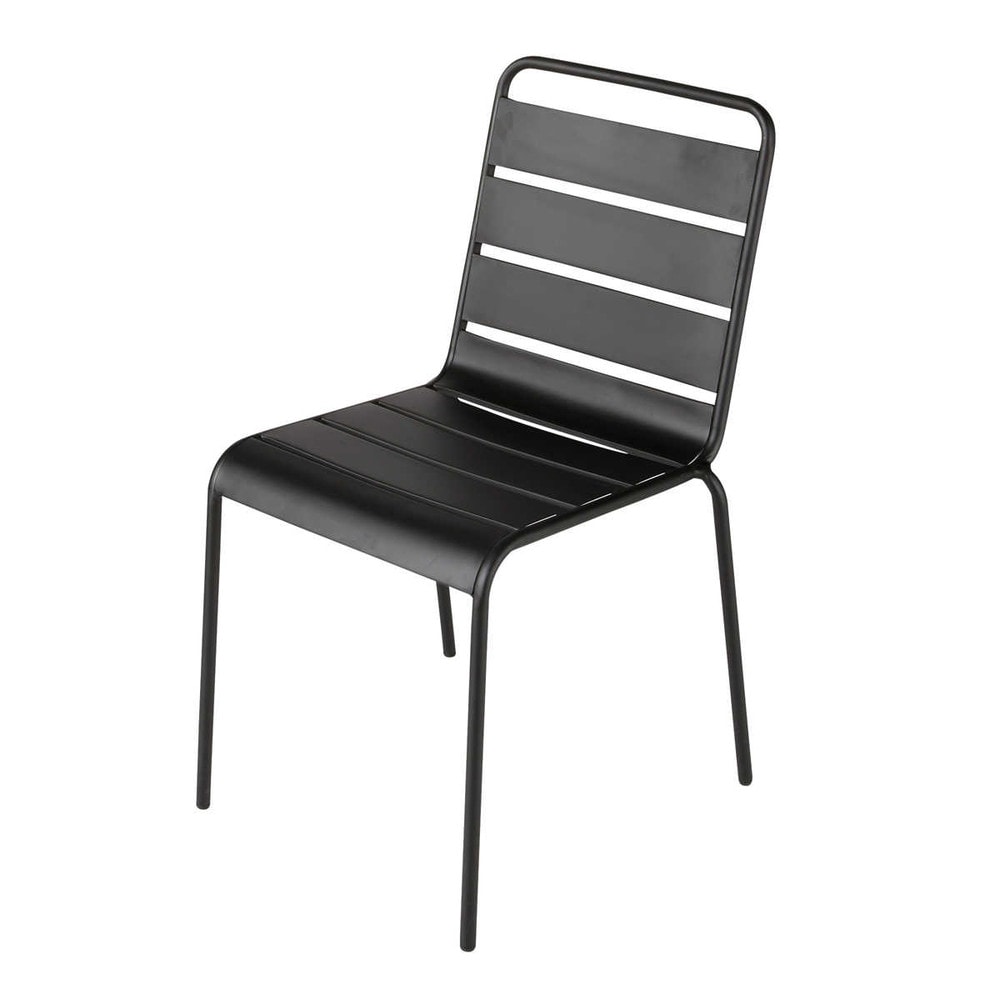 Gartenstuhl aus Metall, schwarz Batignoles Maisons du Monde