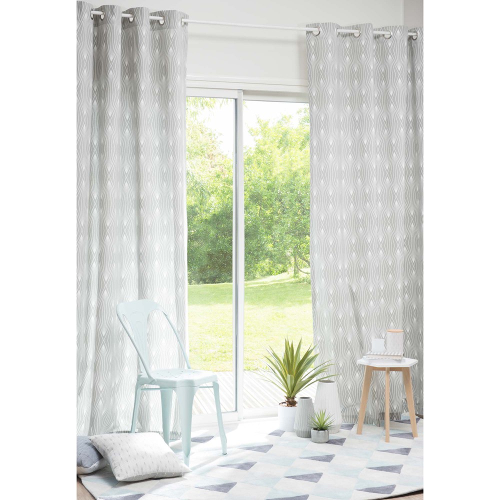 gordijnen katoen gordijn katoen grijs 140 x 250 cm elua maisons du monde gordijnen katoen gordijn katoen grijs 140 x 250 cm elua maisons du monde