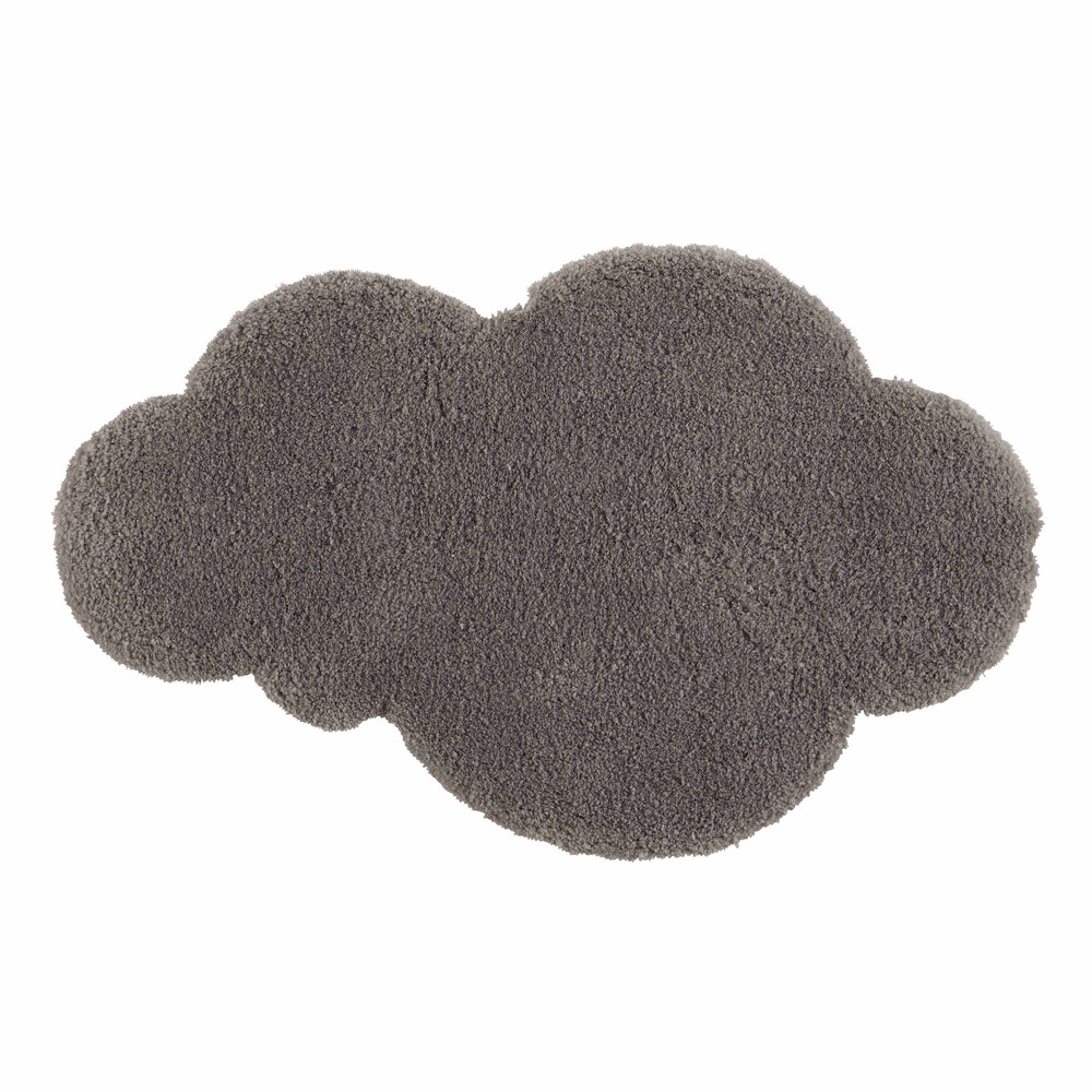 Grey short pile cloud rug 60 x 100 cm Maisons du Monde