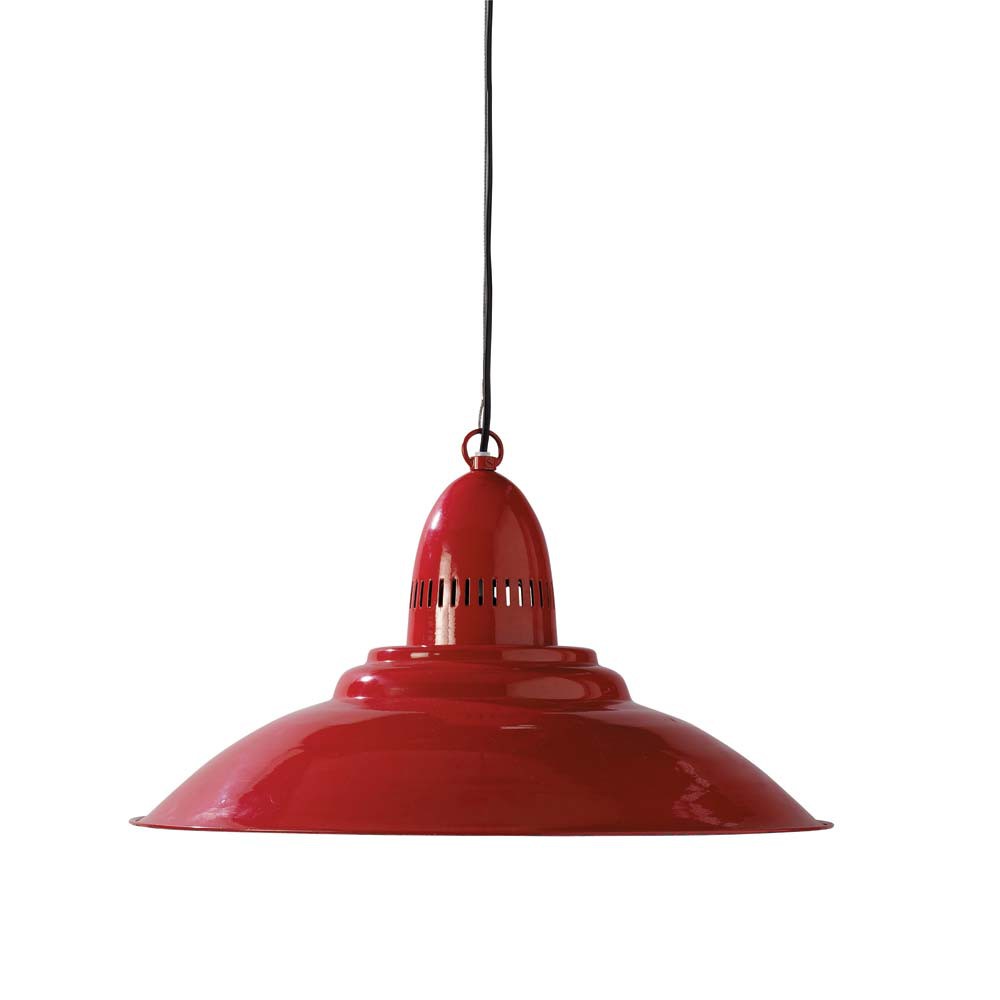 Hängeleuchte COMPTOIR aus Metall, D 50 cm, rot | Maisons du Monde