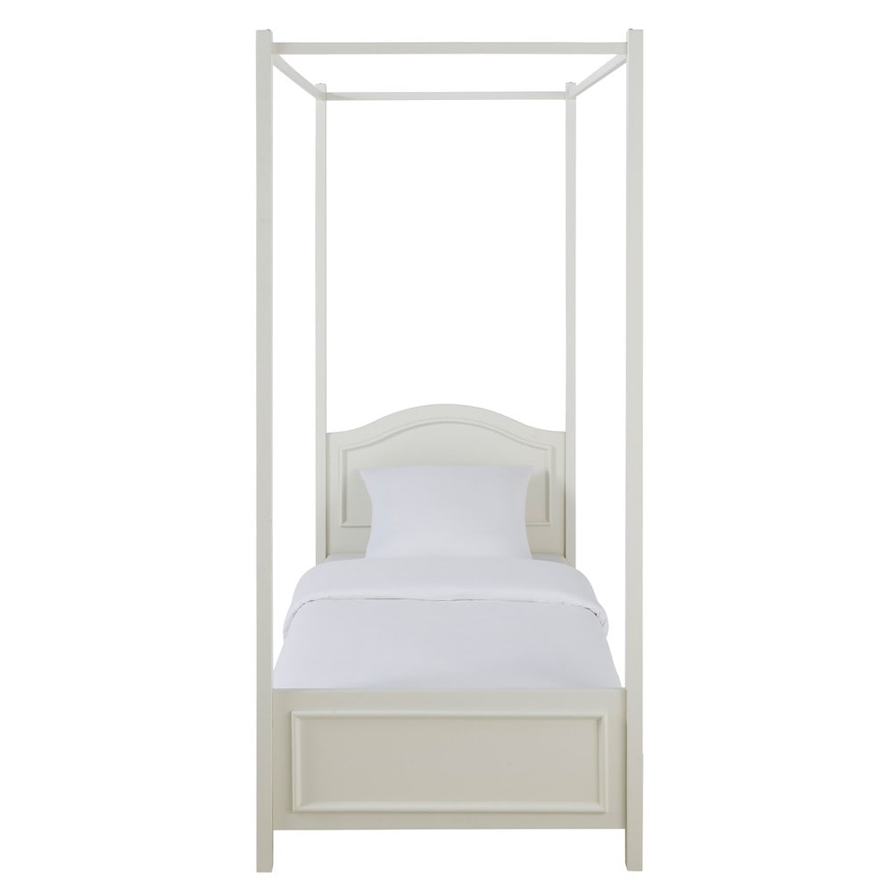 moebel › Kinder › Himmelbett aus Holz, 90 x 190 cm, weiß MANOSQUE NebeneingangstUr Holz 190 Cm ~ moebel › Kinder › Himmelbett aus Holz, 90 x 190 cm, weiß MANOSQUE