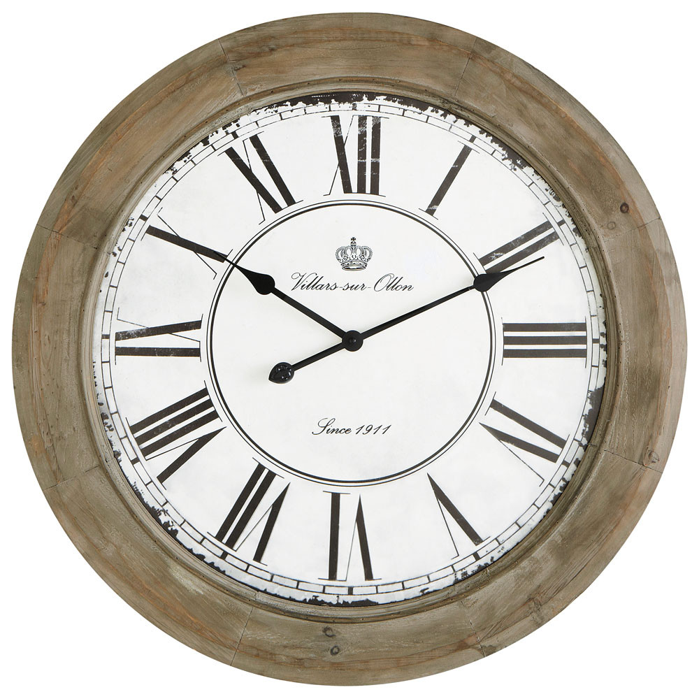 horloge maison du monde horloge en bois blanchi d 74 cm chalet maisons du monde horloge maison du monde horloge en bois blanchi d 74 cm chalet maisons du monde
