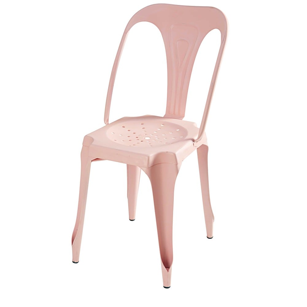Pink Metal Chair industrial pastel pink metal chair multipl s maisons du Pink Metal Chair industrial pastel pink metal chair multipl s maisons du