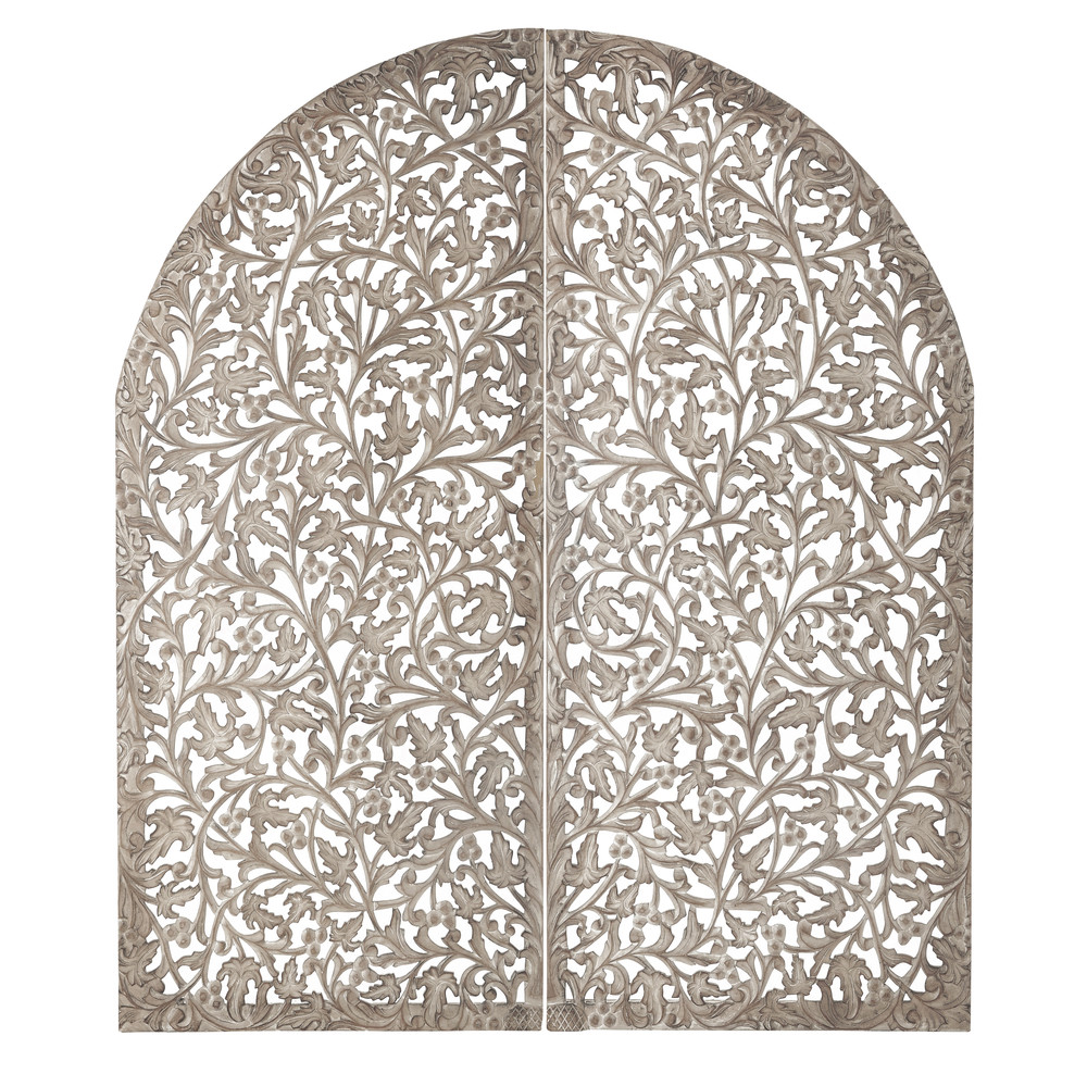 Kopfteil INDORE aus geschnitztem Holz, 140 cm | Maisons du Monde