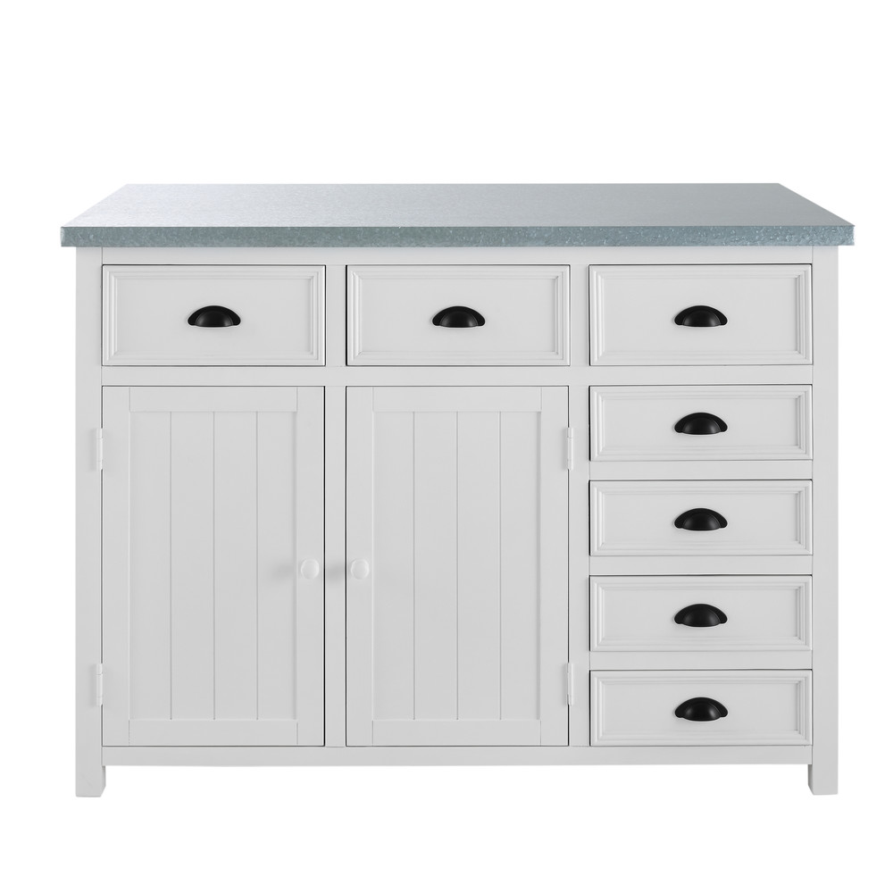 kücheninsel aus holz, b 120 cm, weiß newport maisons du monde Kücheninsel Metall Holz ~ kücheninsel aus holz, b 120 cm, weiß newport maisons du monde