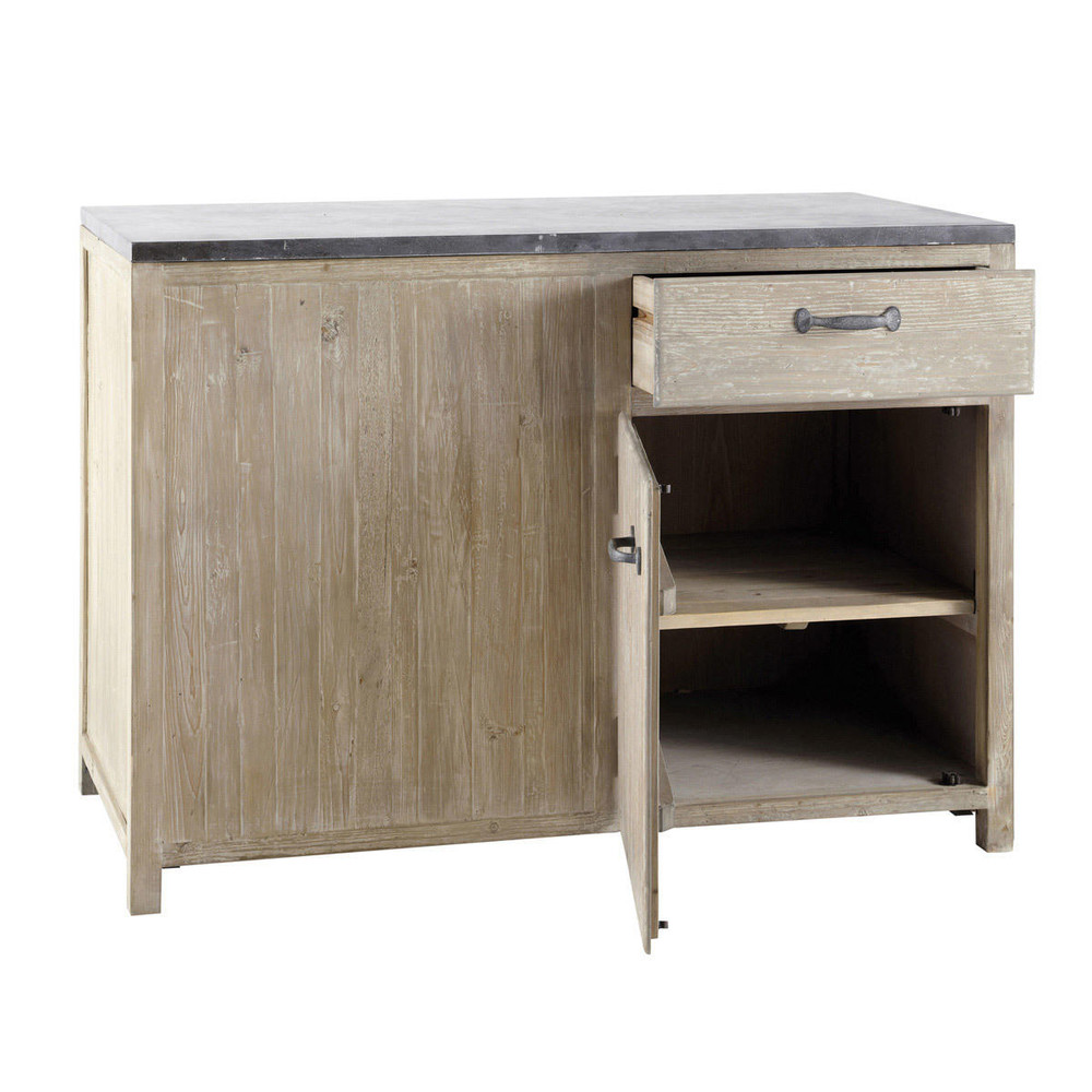Küchenunterschrank aus recyclingholz, b 120 cm copenhague ...