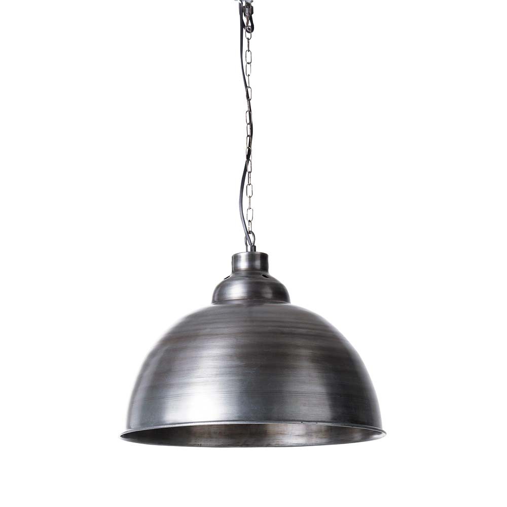Lampada a sospensione in metallo spazzolato d 38 cm factory ... Lampade A decorazione Sospensione