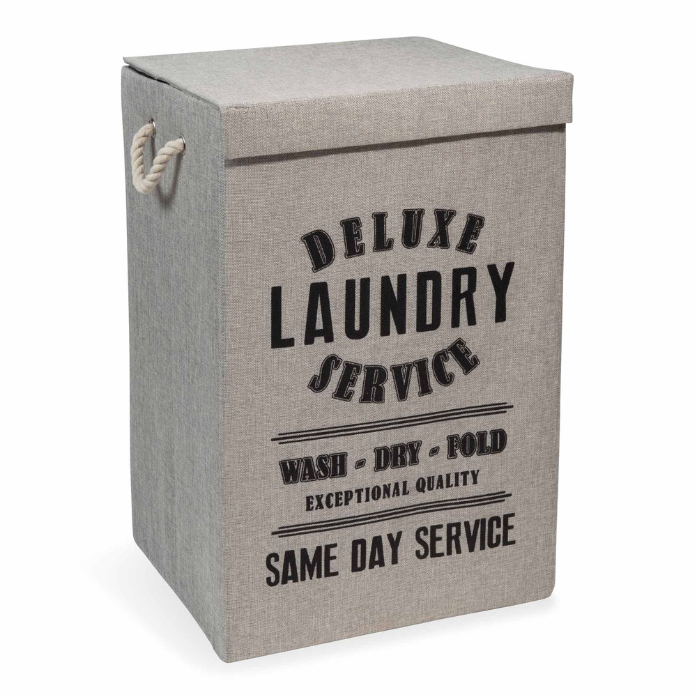 LAUNDRY DELUXE fabric laundry basket Maisons du Monde
