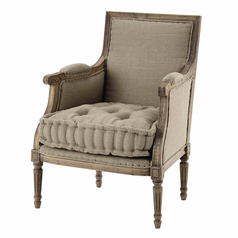 Linen armchair Casanova Maisons du Monde