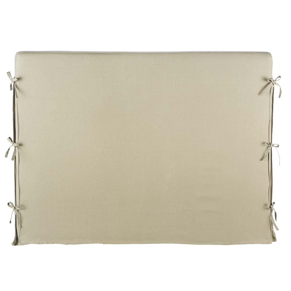 Linen headboard cover in beige W 142cm Dream Maisons du Monde
