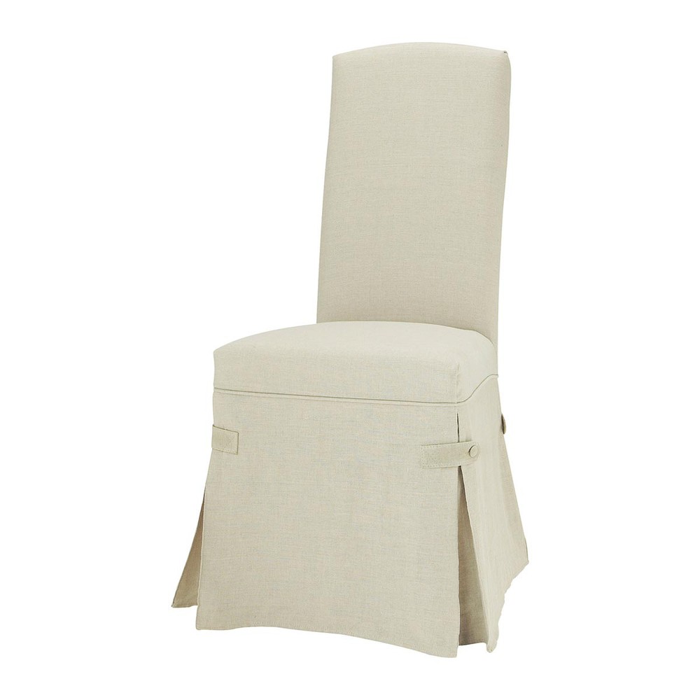 Linen long chair cover Alice Maisons du Monde