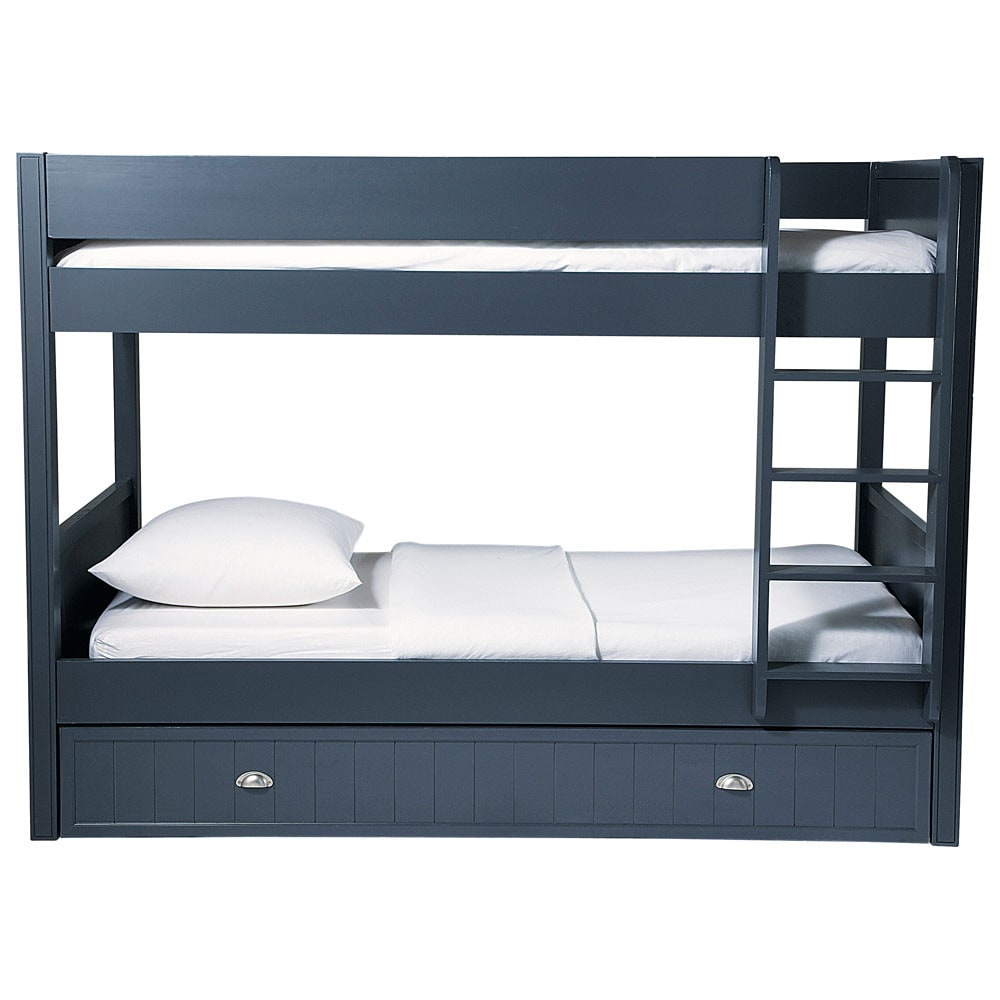 Maison Du Monde Chambre Adolescent : Grey Wooden Bunk Beds Maison Du Monde Chambre Adolescent : Grey Wooden Bunk Beds