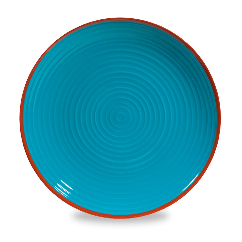 MADRID earthenware dinner plate in blue D 27cm Maisons du Monde