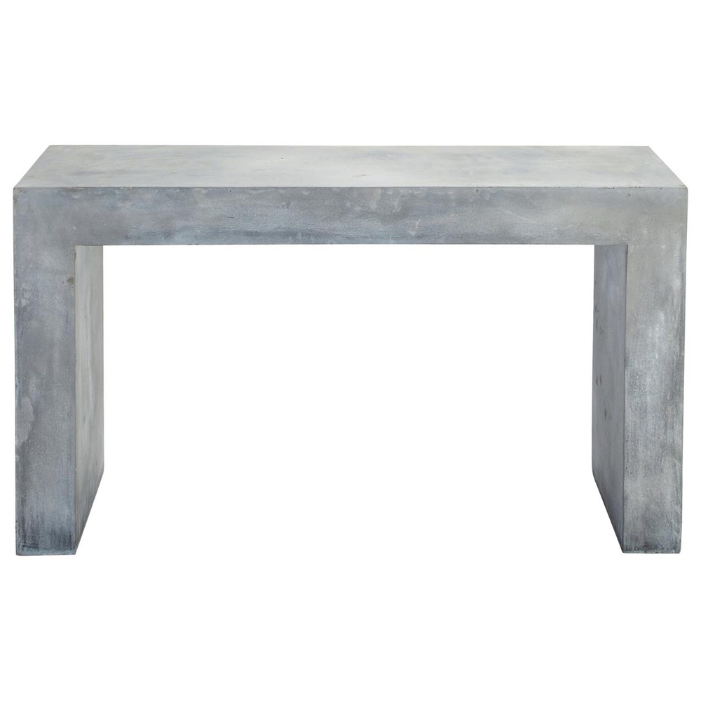 Magnesia concrete effect console table in grey W 135cm Mineral