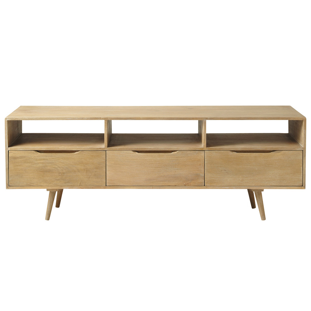 Mango wood vintage TV unit W 165cm Trocadero Maisons du Monde