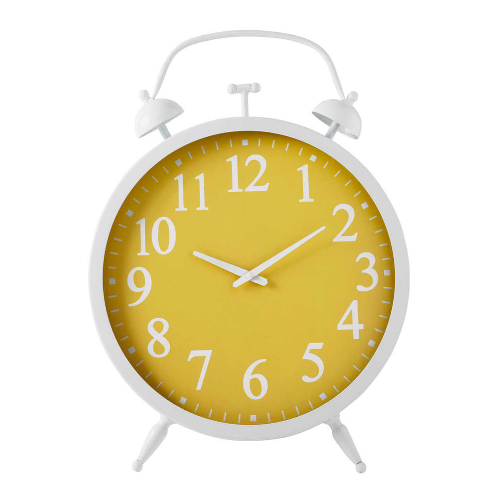 Marta yellow metal alarm clock Maisons du Monde