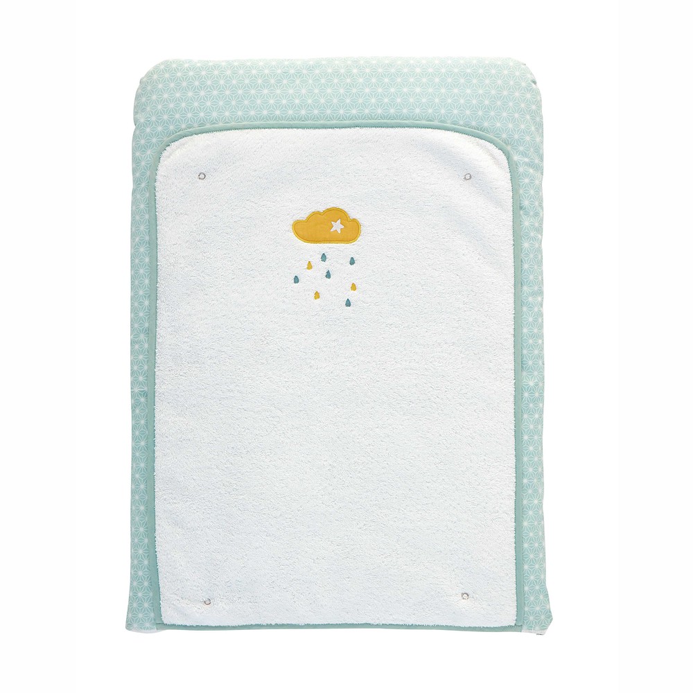 Materassino fasciatoio neonato blu in cotone 52 x 70 cm gaston ...