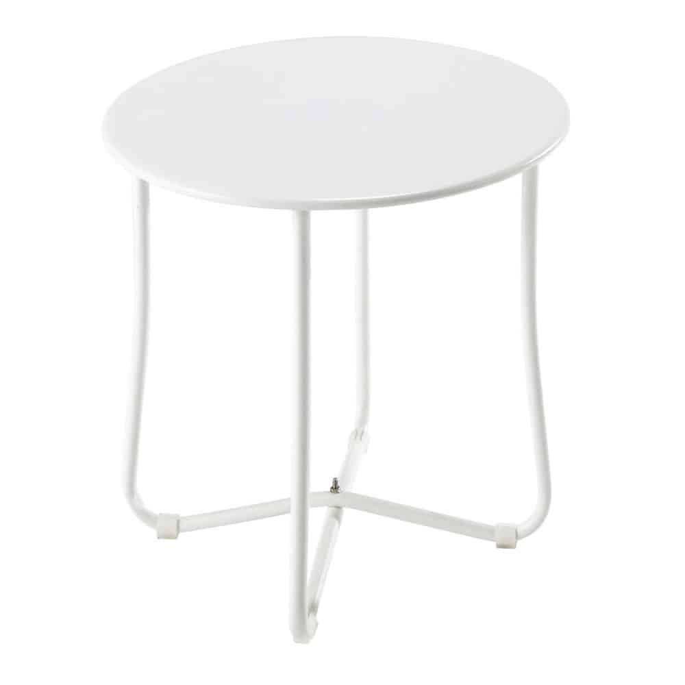 45 cm side table metal garden side table in white d 45cm capsule maisons 45 cm side table metal garden side table in white d 45cm capsule maisons