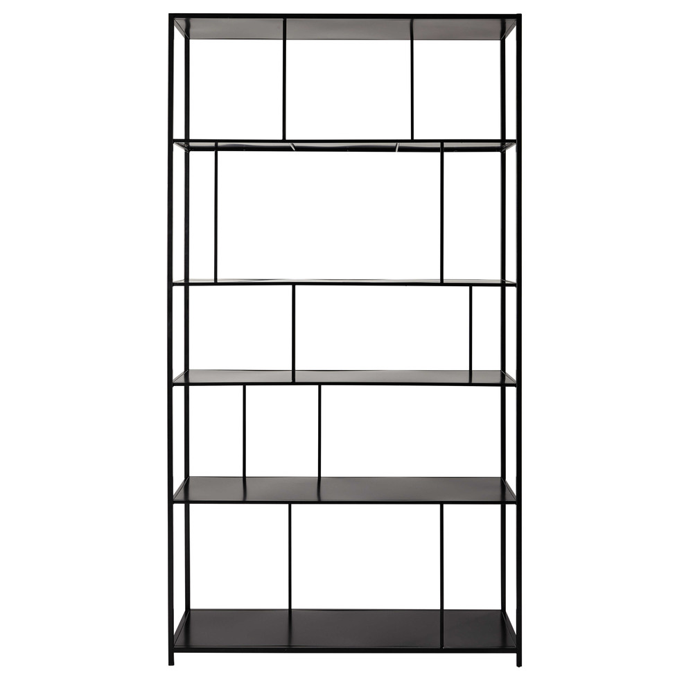 Metal shelf unit in black W 107cm Simply Maisons du Monde