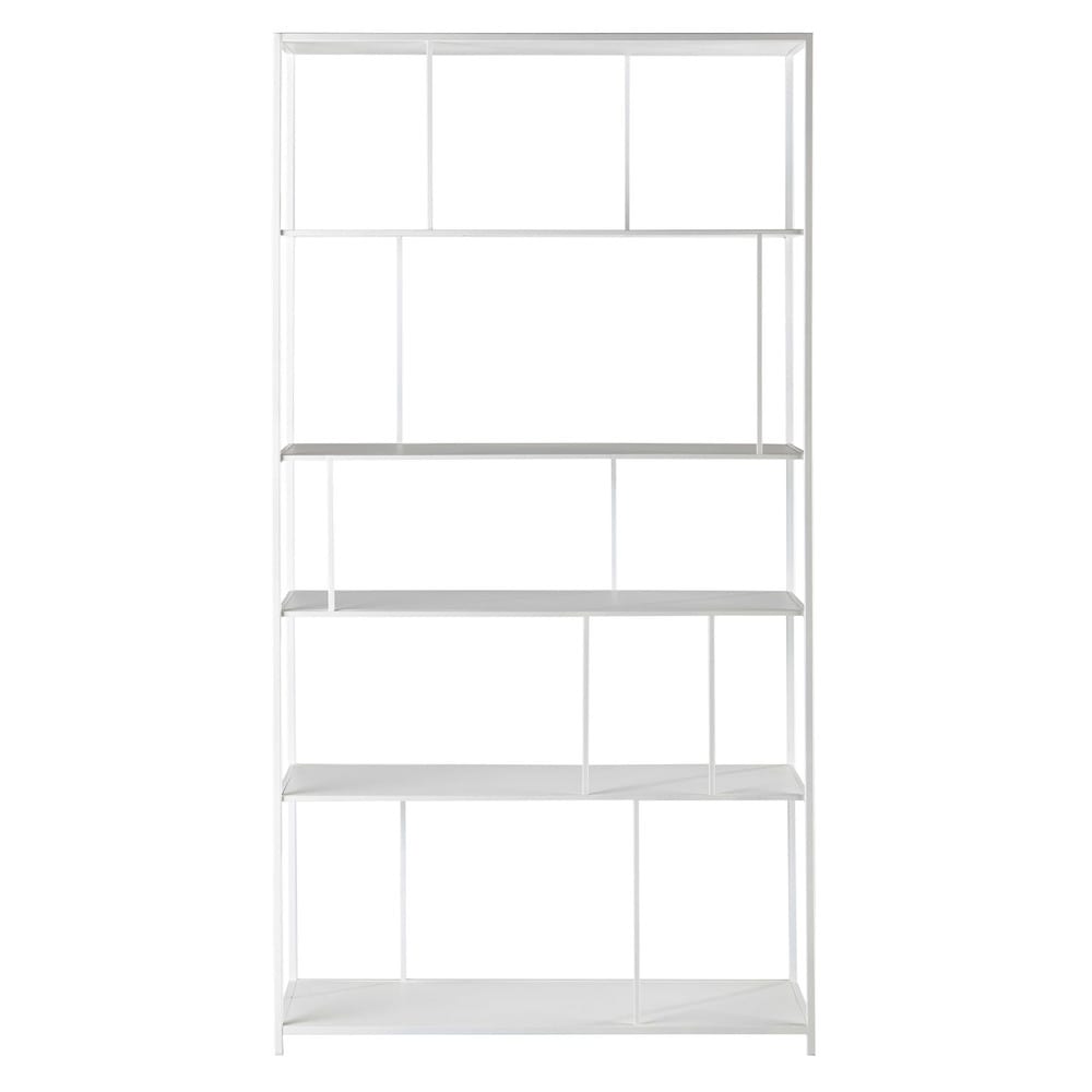 Metal shelf unit in white W 107cm Simply Maisons du Monde