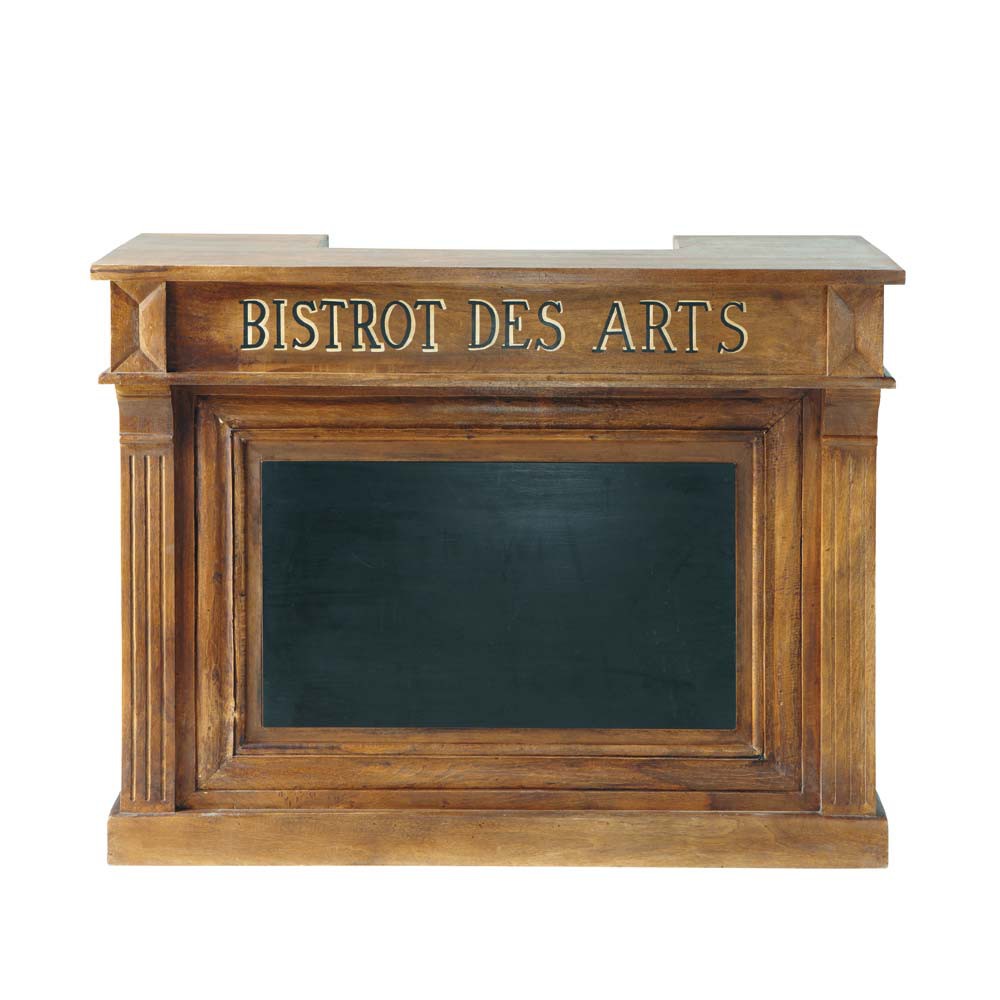 meuble de bar en manguier massif l 132 cm bistrot 1000 16 37 117010_1