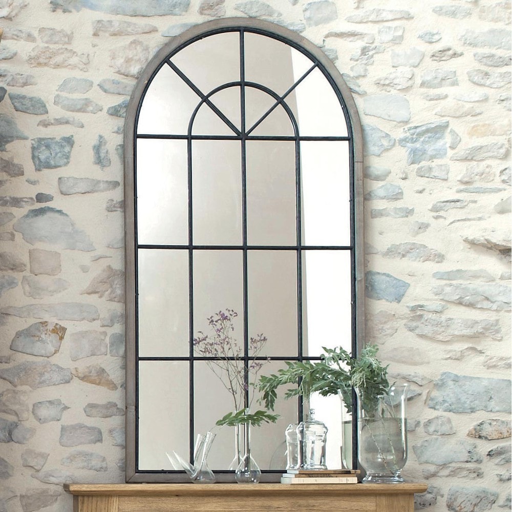 Miroir fenêtre demi-lune H 146 cm SAINTE-MAXIME | Maisons du Monde