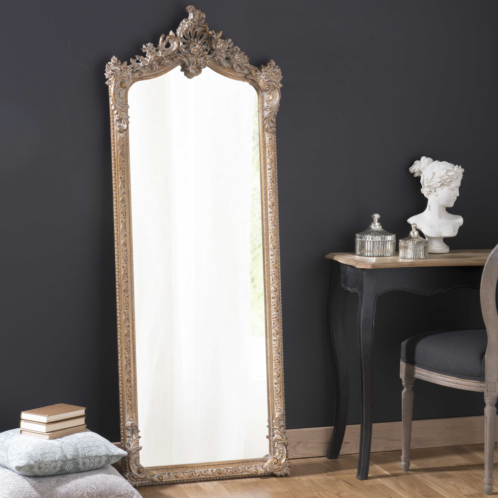 Miroir Psyche Sur Pied En Bois : Golden Wood Miroir Psyche Sur Pied En Bois : Golden Wood