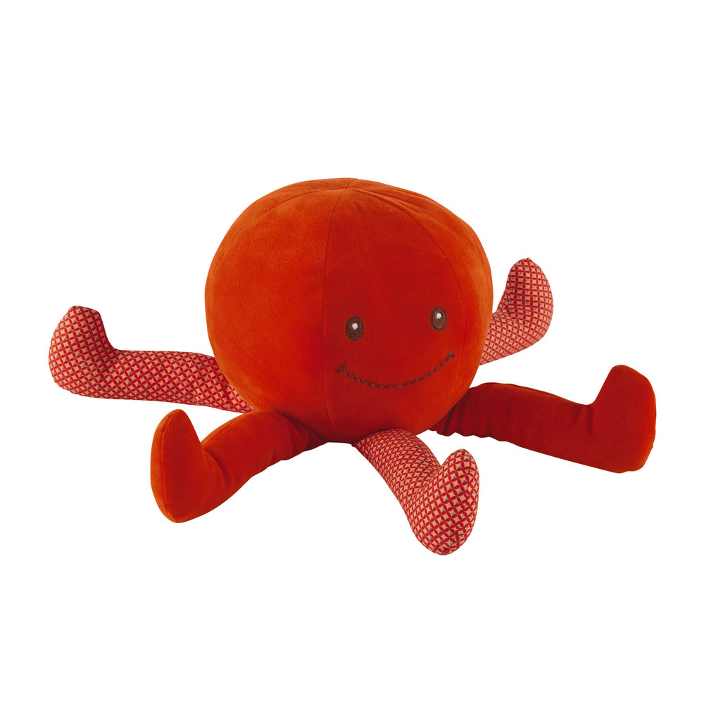 Peluche rosso a forma di piovra per bambini h 35 cm marin ... Appendiabiti per bambini