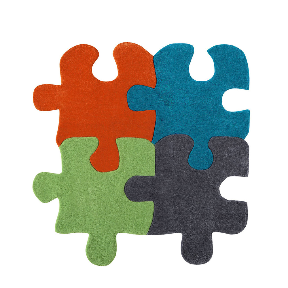 PUZZLE child’s rug, multicoloured 116 x 116cm Maisons du Monde