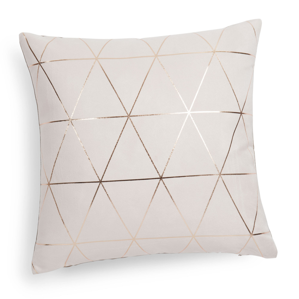 QUEENS beige/gold cushion 40 x 40 cm Maisons du Monde