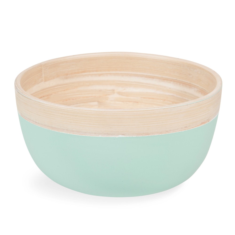 Saladier en bambou vert MINT | Maisons du Monde
