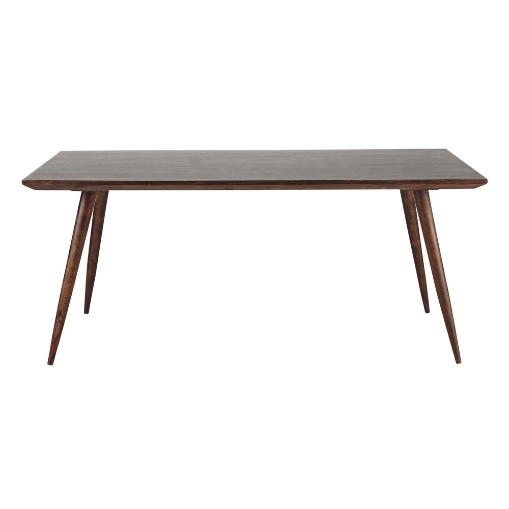 Solid sheesham wood dining table in brown W 175cm Soho Maisons du Monde