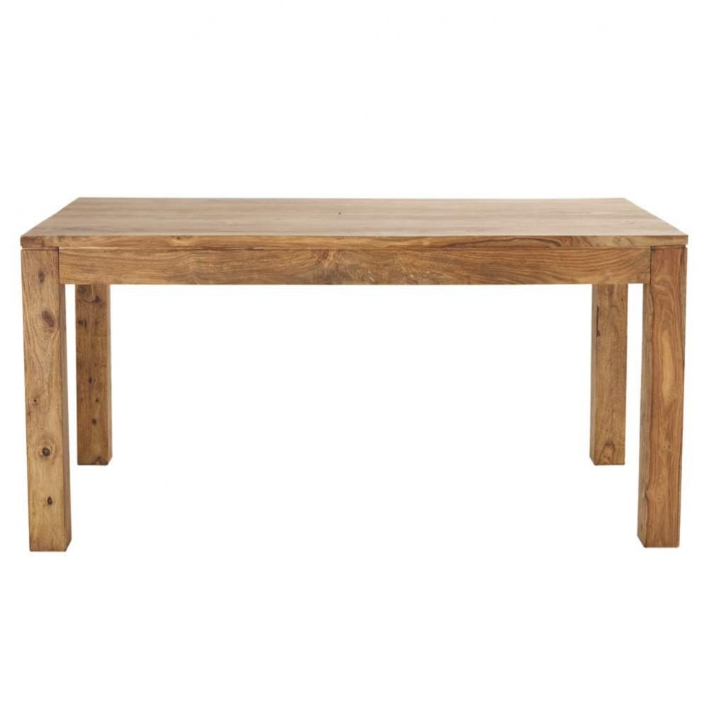 Solid Sheesham Wood Dining Table W 160cm Stockholm Maisons du Monde