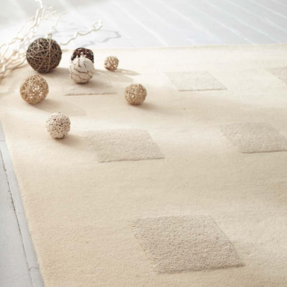 Square White Rug Maisons du Monde