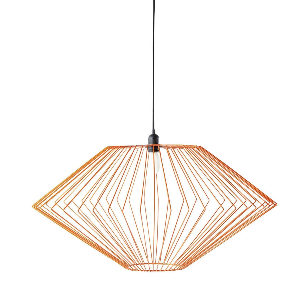 Suspension métal orange Astro Maisons du Monde