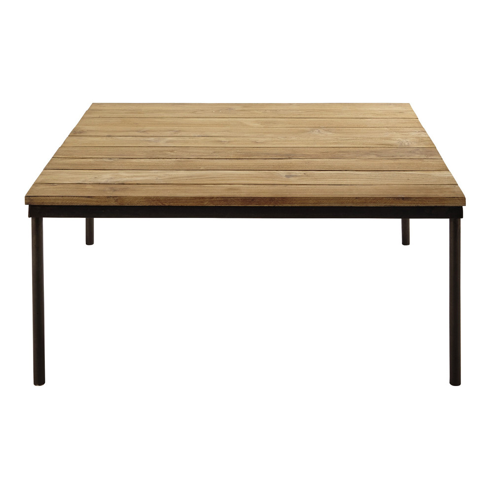 Table basse en teck reyclé et métal L 100 cm Louison Maisons du Monde -> Table Basse Teck Maisons Du Monde Table basse en teck reyclé et métal L 100 cm Louison Maisons du Monde -> Table Basse Teck Maisons Du Monde