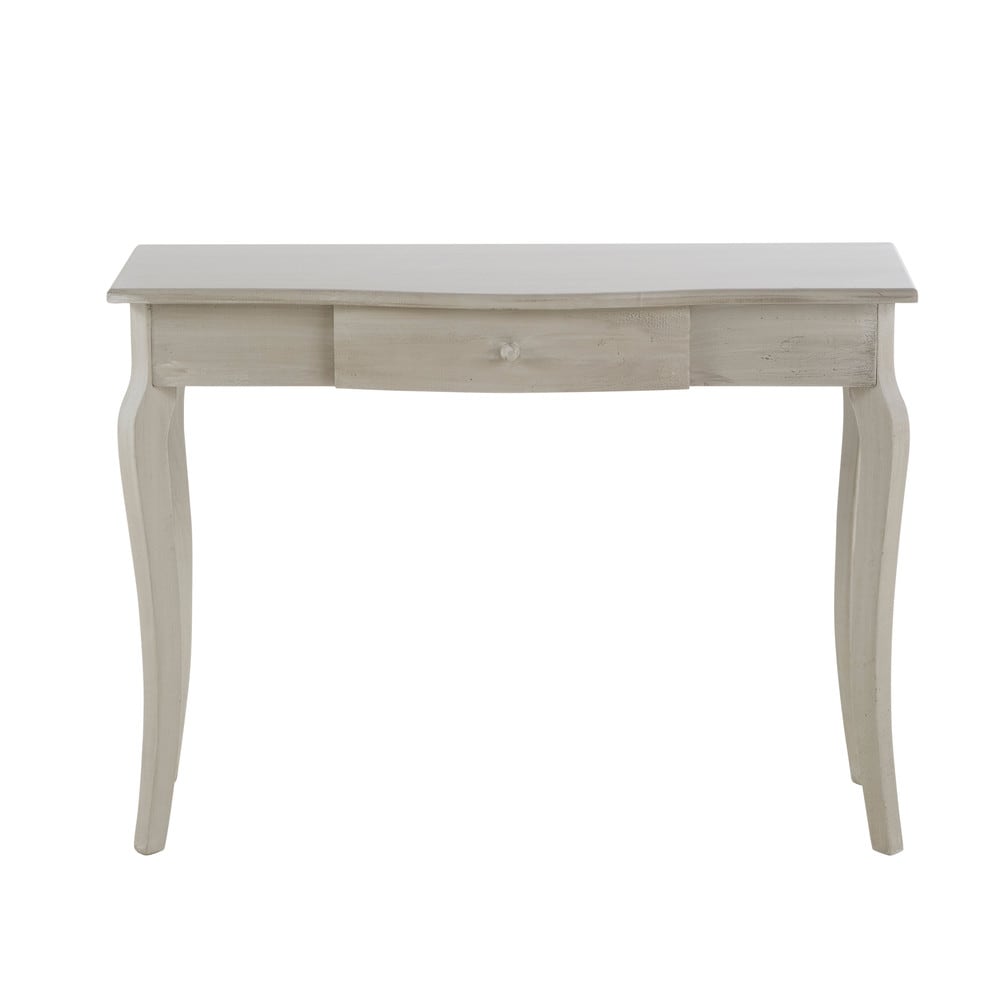 console en bois table console en bois grise l 104 cm aliette maisons du monde console en bois table console en bois grise l 104 cm aliette maisons du monde