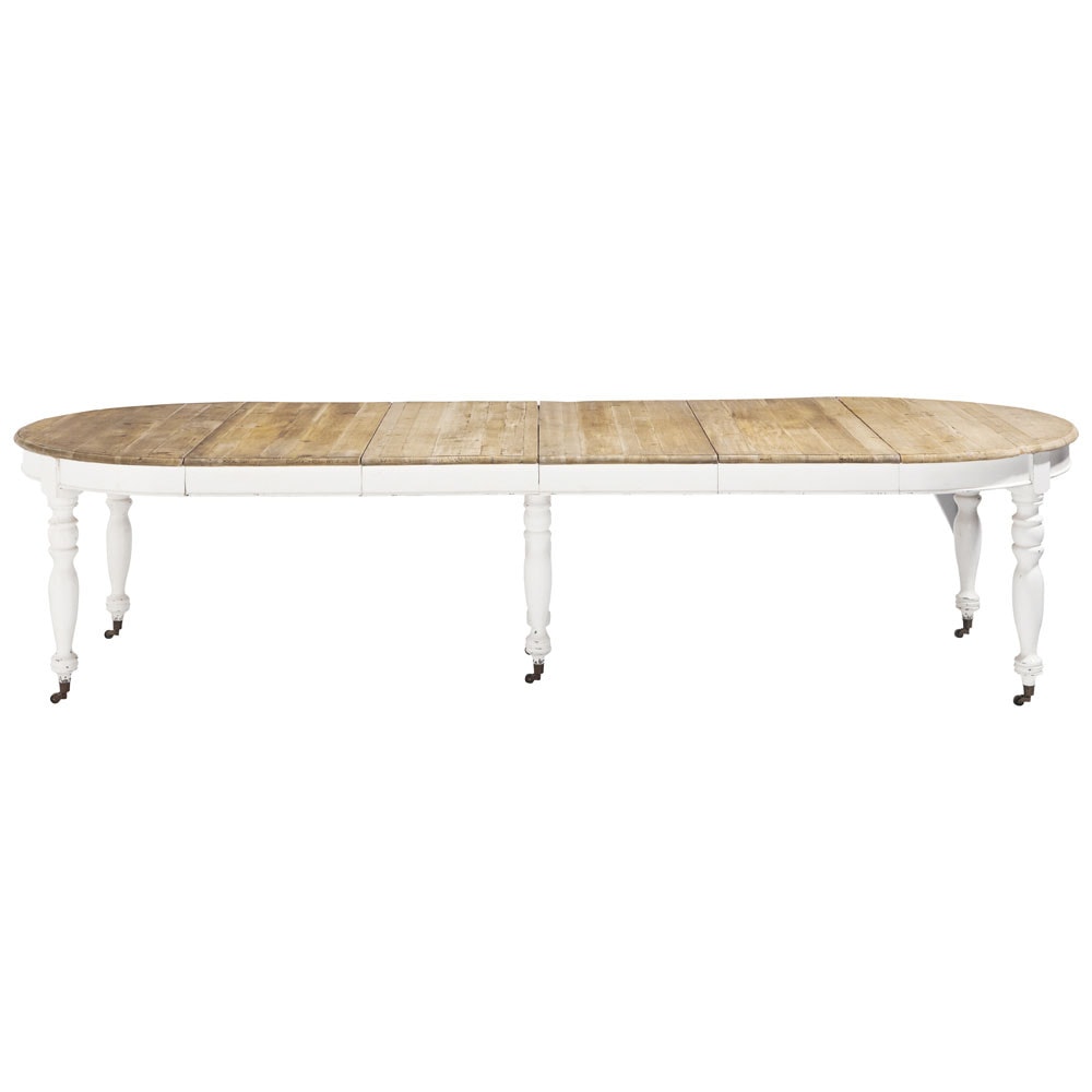 Table de salle à manger à rallonges et roulettes en bois L 325 cm Provence -> Maisons Du Monde Table En Bois Table de salle à manger à rallonges et roulettes en bois L 325 cm Provence -> Maisons Du Monde Table En Bois
