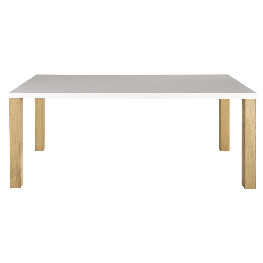 Table de salle à manger en bois blanche L 200 cm Austral Maisons du Monde -> Maisons Du Monde Table En Bois Table de salle à manger en bois blanche L 200 cm Austral Maisons du Monde -> Maisons Du Monde Table En Bois