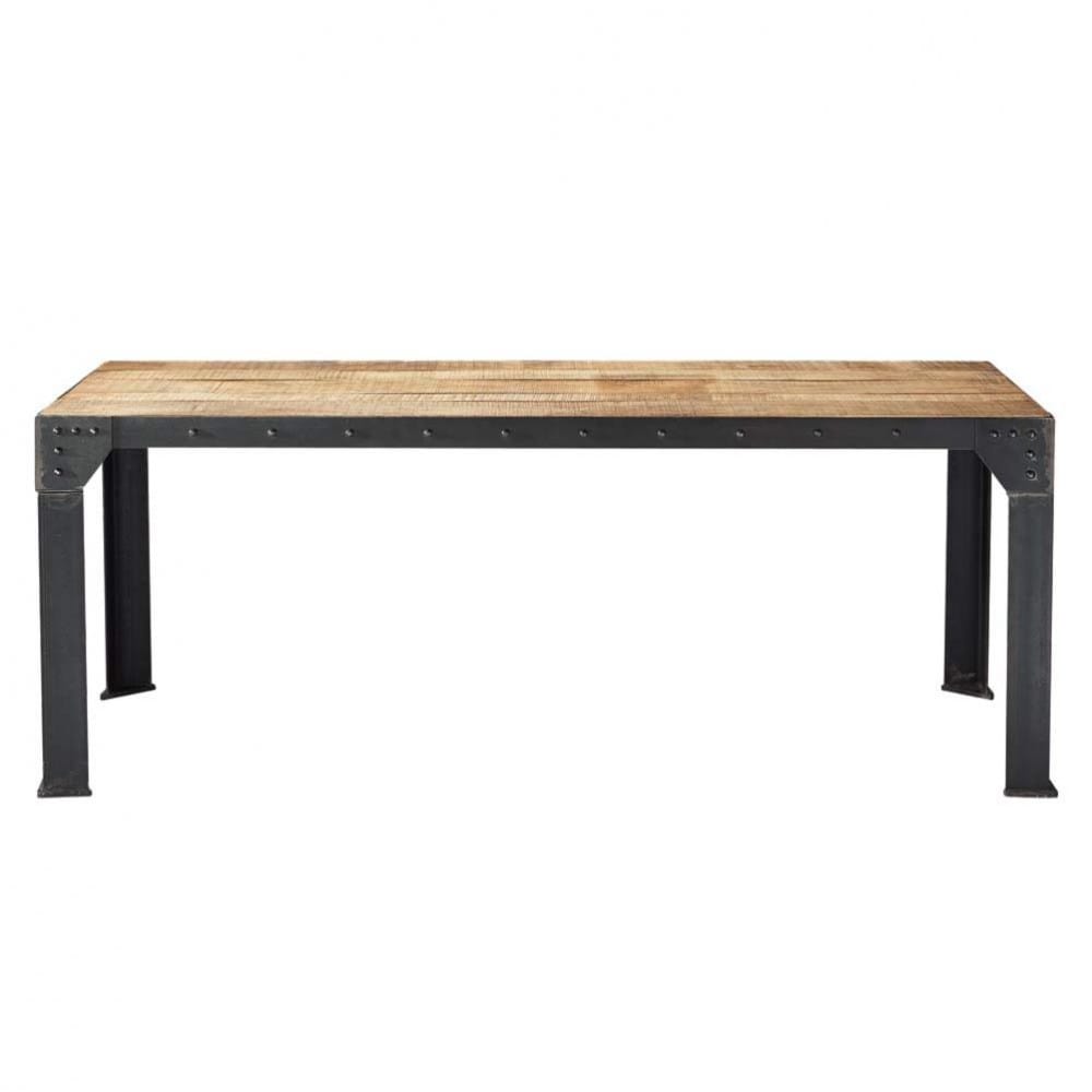Table de salle à manger indus en manguier massif et métal L 200 cm Factory # Maisons Du Monde Table En Bois Table de salle à manger indus en manguier massif et métal L 200 cm Factory # Maisons Du Monde Table En Bois