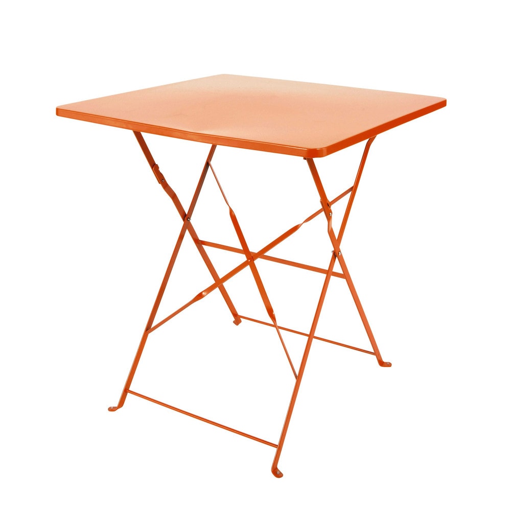 table jardin pliante table pliante de jardin en m 233 tal orange l 70 cm guinguette maisons du monde table jardin pliante table pliante de jardin en m 233 tal orange l 70 cm guinguette maisons du monde