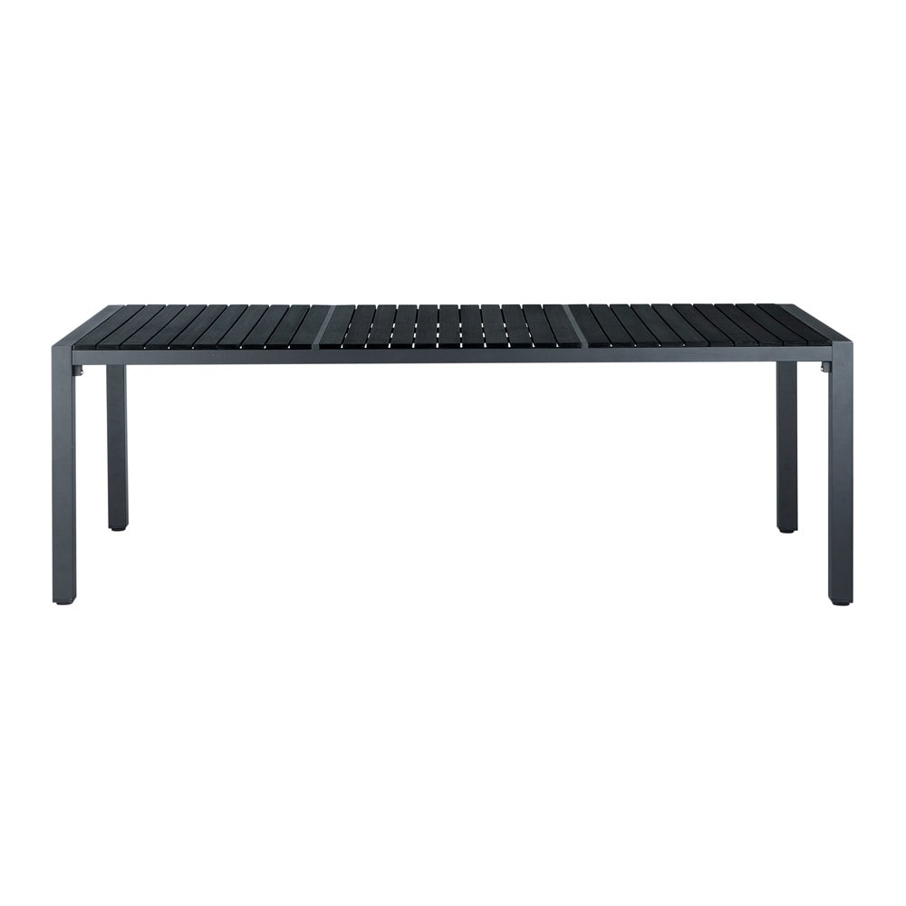 Tavolo nero da giardino in materiale composito simil legno e ... Tovaglia pvc effetto legno vintage